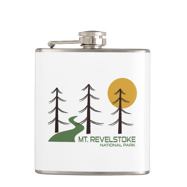 Mount Revelstoke National Park Trail Hip Flask (Front)