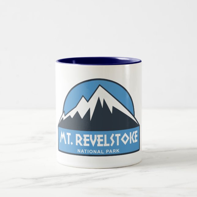 Mount Revelstoke National Park Two-Tone Coffee Mug (Center)