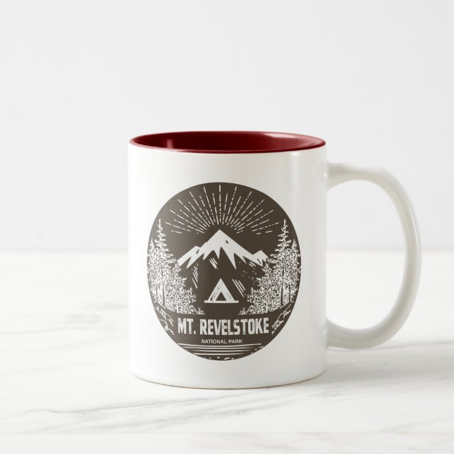 Mount Revelstoke National Park Two-Tone Coffee Mug (Right)