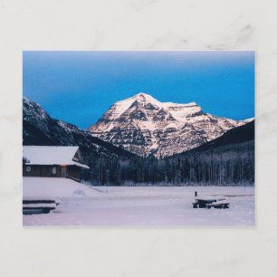 Mount Robson in Winter Postcard