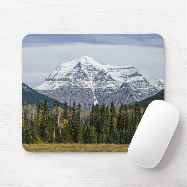 Mount Robson, Nature Photography Mouse Mat (With Mouse)