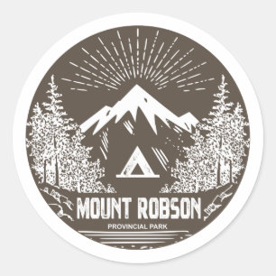 Mount Robson Provincial Park Classic Round Sticker