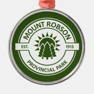 Mount Robson Provincial Park Metal Tree Decoration