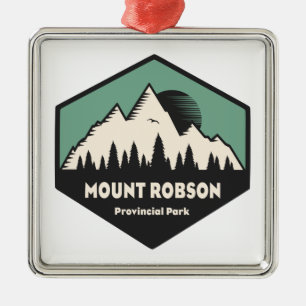 Mount Robson Provincial Park Metal Tree Decoration