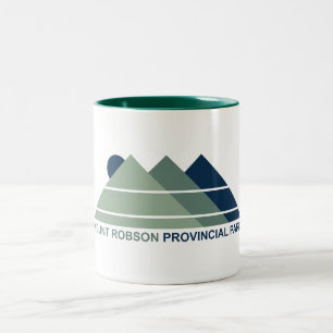 Mount Robson Provincial Park Mountain Sun Two-Tone Coffee Mug