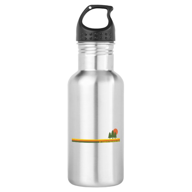 Mount Robson Provincial Park Pine Trees Sun 532 Ml Water Bottle (Front)