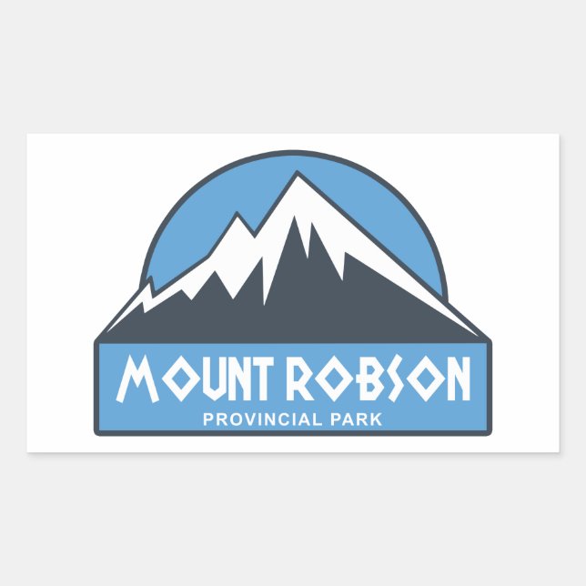 Mount Robson Provincial Park Rectangular Sticker (Front)
