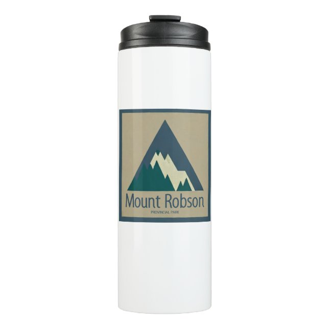 Mount Robson Provincial Park Rustic Thermal Tumbler (Front)