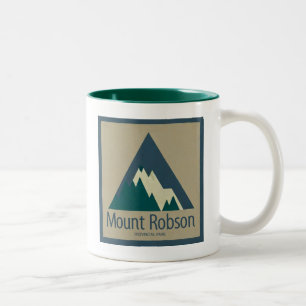 Mount Robson Provincial Park Rustic Two-Tone Coffee Mug
