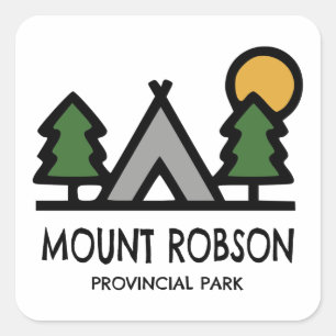 Mount Robson Provincial Park Square Sticker