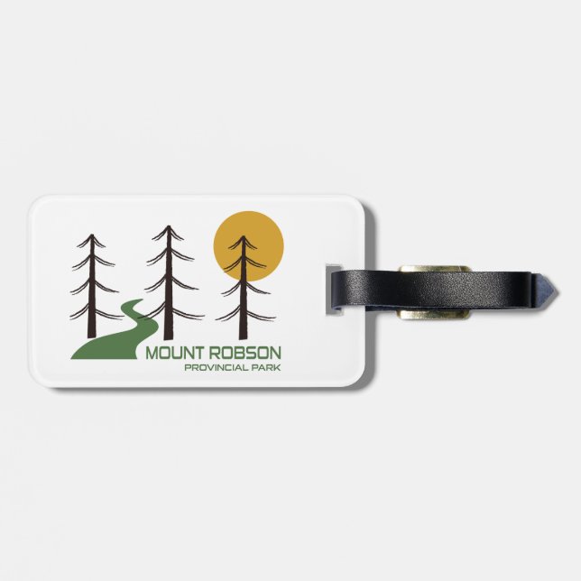 Mount Robson Provincial Park Trail Luggage Tag (Back Horizontal)