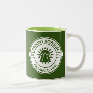Mount Robson Provincial Park Two-Tone Coffee Mug