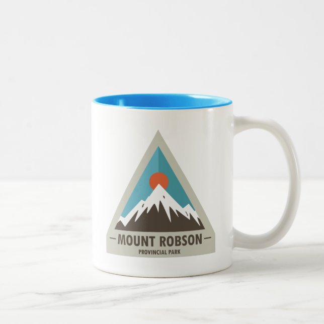 Mount Robson Provincial Park Two-Tone Coffee Mug (Right)