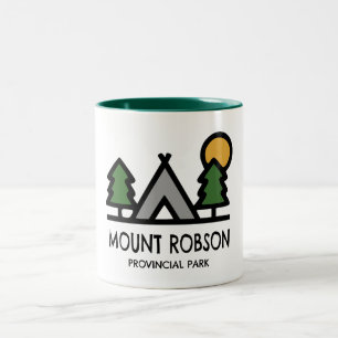 Mount Robson Provincial Park Two-Tone Coffee Mug