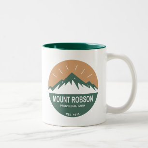 Mount Robson Provincial Park Two-Tone Coffee Mug