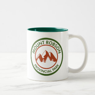 Mount Robson Provincial Park Two-Tone Coffee Mug
