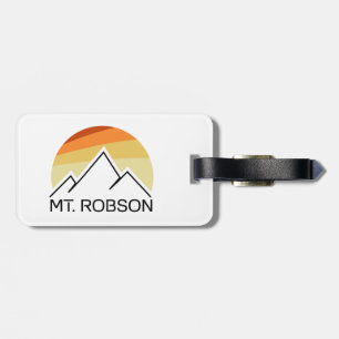 Mount Robson Retro Luggage Tag