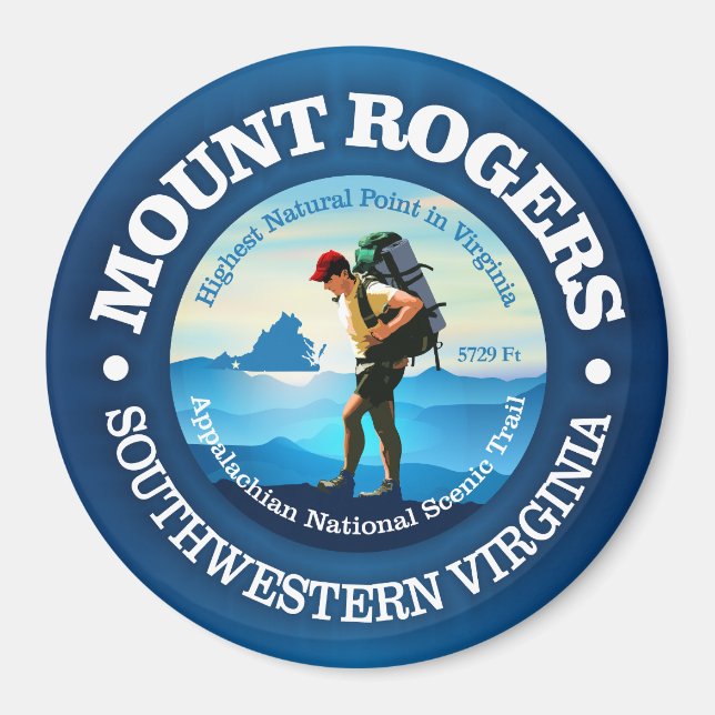Mount Rogers (C) Magnet (Front)