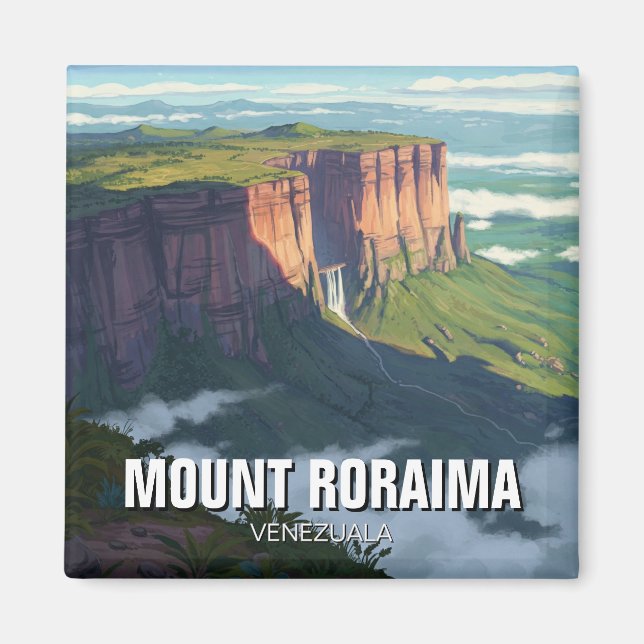 Mount Roraima Venezuala Travel Magnet (Front)
