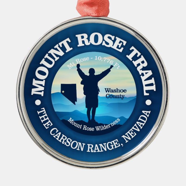 Mount Rose (V) Metal Tree Decoration (Front)