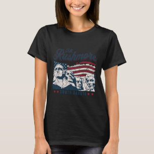 Mount Rushmore 4th Of July Celebrating Usa Flag Mt T-Shirt