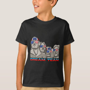 Mount Rushmore 4th Of July Funny Patriotic Preside T-Shirt