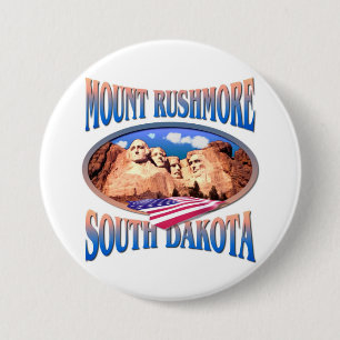 Mount Rushmore 7.5 Cm Round Badge