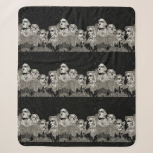 Mount Rushmore American Presidents,   Sherpa Blanket