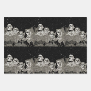 Mount Rushmore American Presidents, Wrapping Paper Sheet