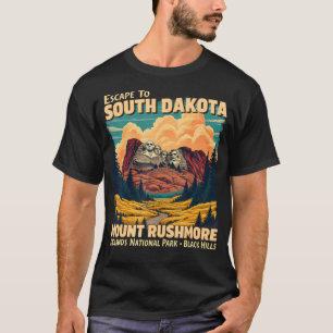 Mount Rushmore Badlands National Park South T-Shirt