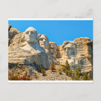 Mount Rushmore Classic View Postcard