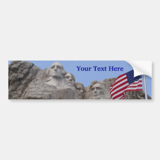 Mount Rushmore (Customisable) Bumper Sticker