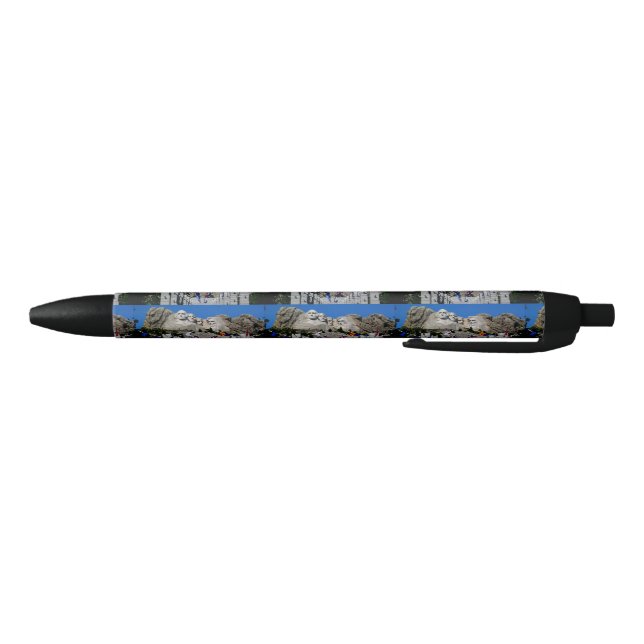 Mount Rushmore Customisable Photo Souvenir Black Ink Pen (Bottom)