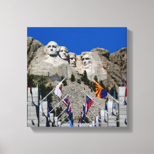 Mount Rushmore Customisable Photo Souvenir Canvas Print