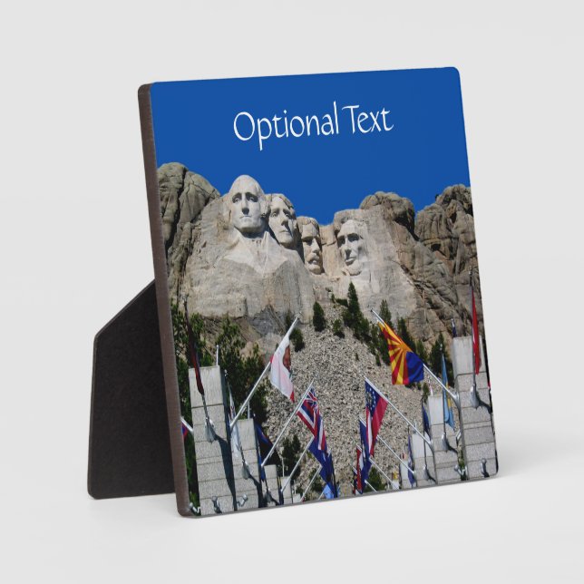 Mount Rushmore Customisable Photo Souvenir Plaque (Front)