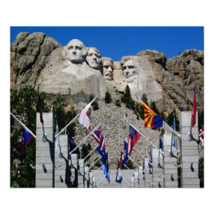 Mount Rushmore Customisable Photo Souvenir Print
