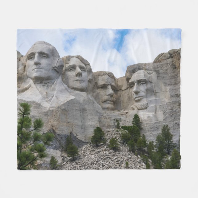 Mount Rushmore Fleece Blanket (Front (Horizontal))