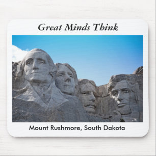 mount rushmore, Great MindsThink Mouse Mat