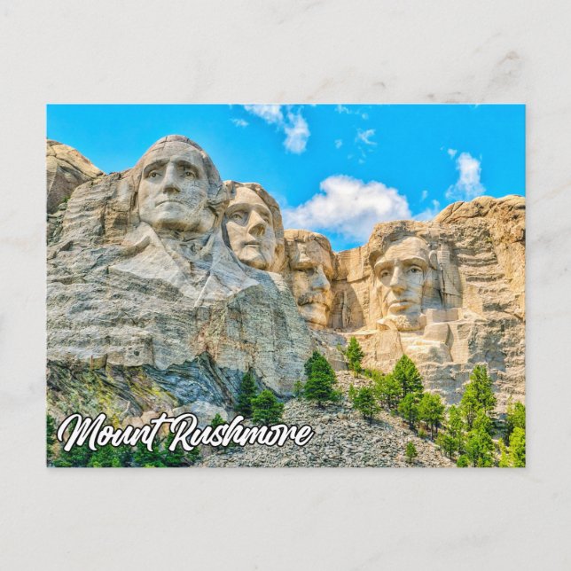Mount Rushmore, Keystone, South Dakota Postcard (Front)