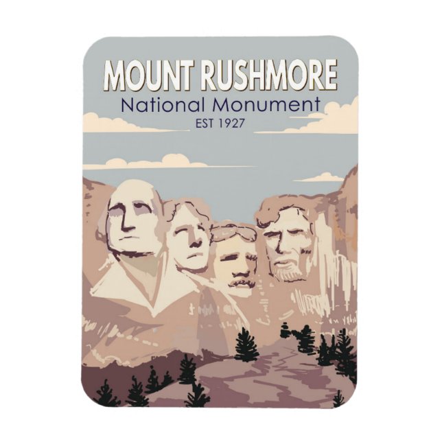 Mount Rushmore National Monument South Dakota  Magnet (Vertical)