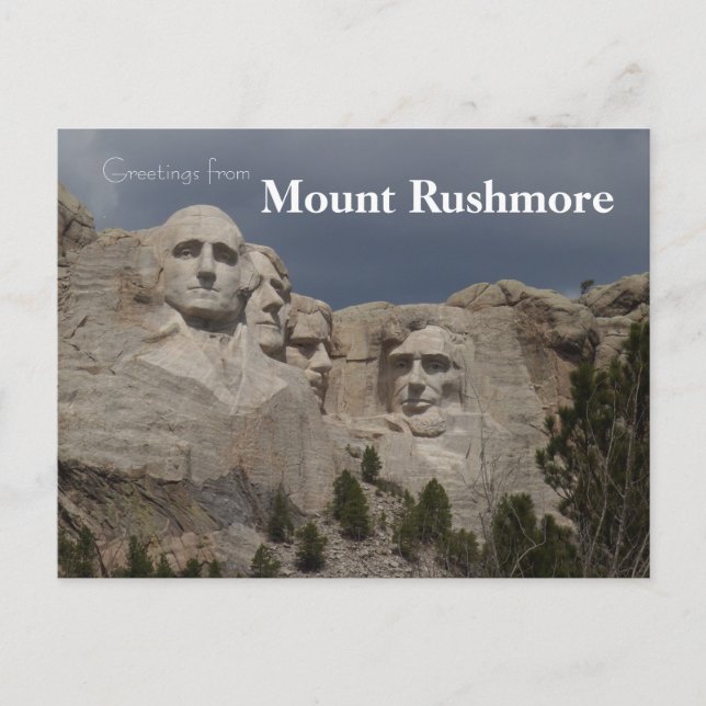 Mount Rushmore National Monument South Dakota Postcard (Front)