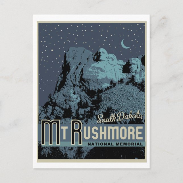 Mount Rushmore National Park Memorial Postcard (Front)