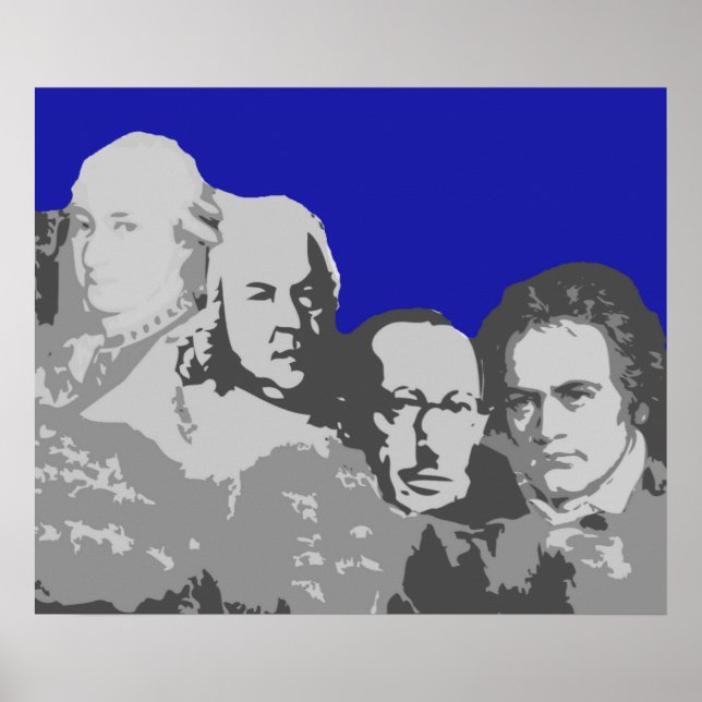 Mount Rushmore of Composers Poster (Front)