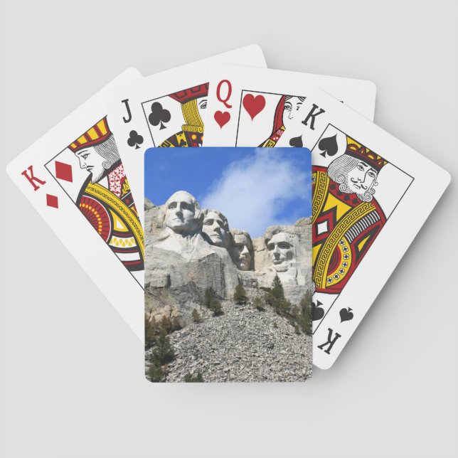 Mount Rushmore on a clear day photo Playing Cards (Back)