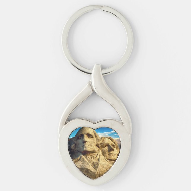 Mount Rushmore Presidential Memorial Key Ring (Front)