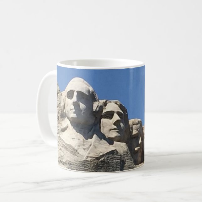 Mount Rushmore Presidential National Monument Coffee Mug (Front Left)