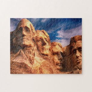 Mount Rushmore sculptured mountain Jigsaw Puzzle