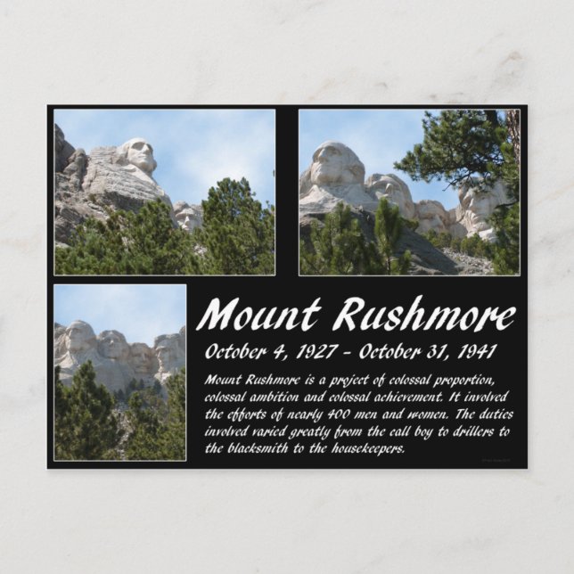 Mount Rushmore Series #3 Postcard (Front)