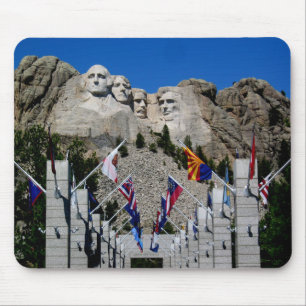 Mount Rushmore South Dakota Flag Souvenir Mouse Mat