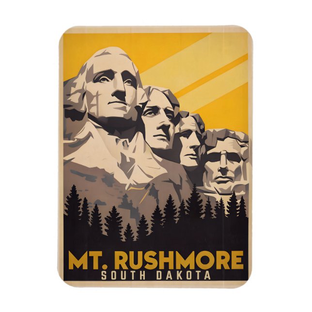Mount Rushmore, South Dakota Magnet (Vertical)